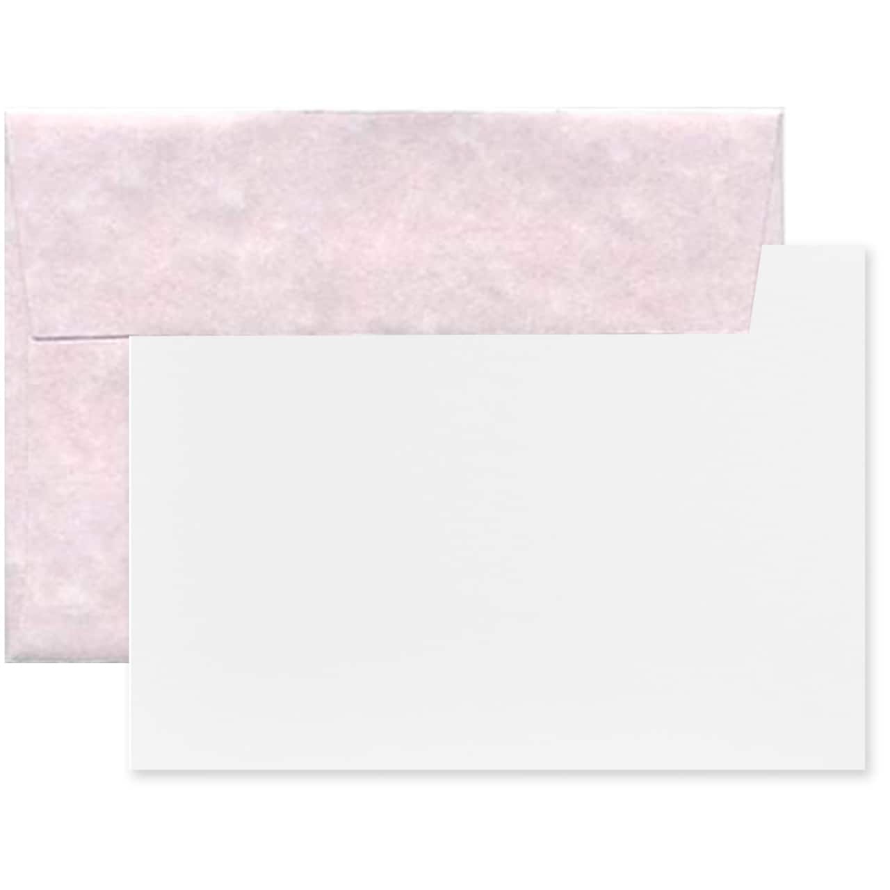 JAM Paper A6 Recycled Parchment Blank Cards & Envelopes, 100ct.